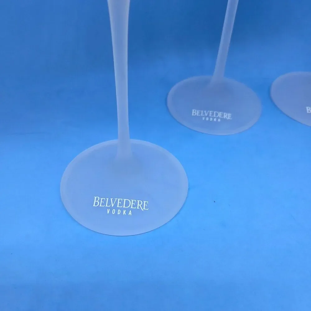Belvedere Vodka Frosted Tree Cold Activated Glasses 9.5